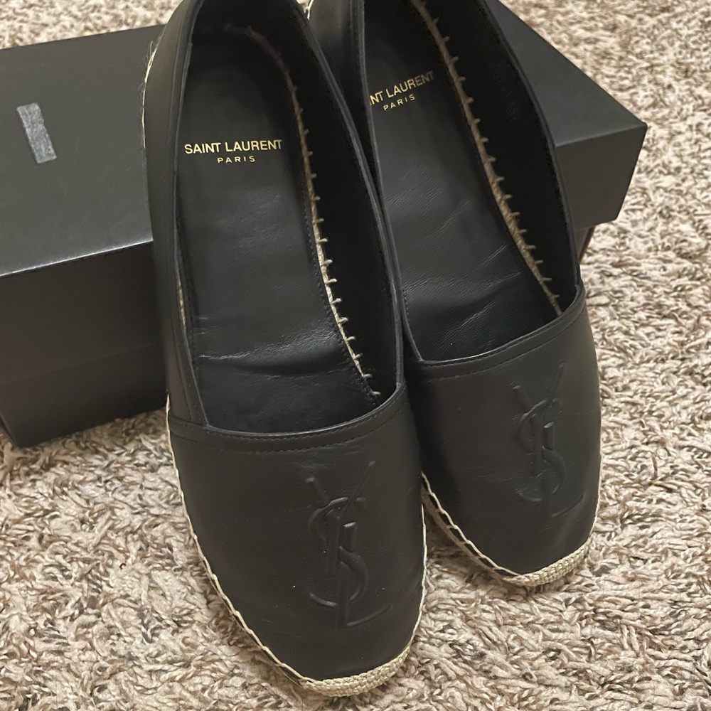 NWOT - Yves Saint Laurent Black Espadrilles